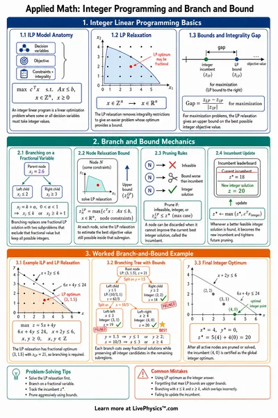 Integer Programming and Branch and Bound