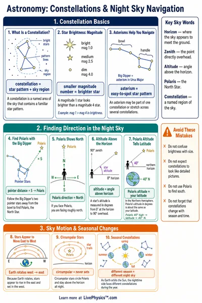 Constellations & Night Sky Navigation