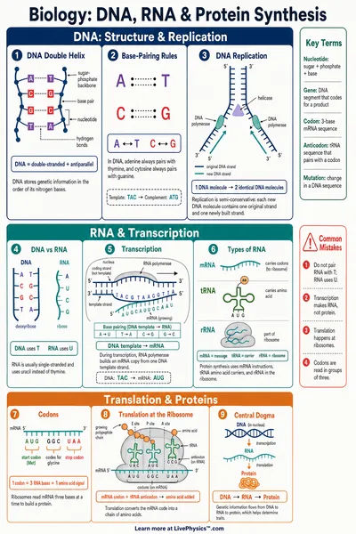 DNA, RNA & Protein Synthesis