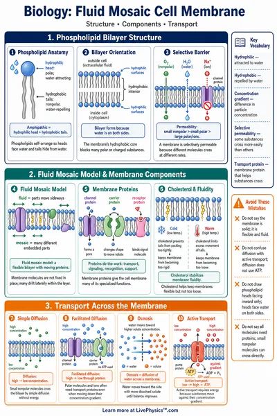 Fluid Mosaic Cell Membrane
