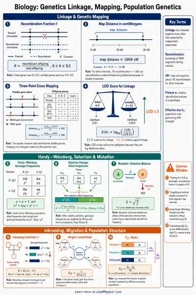 Genetics Linkage, Mapping, Population Genetics