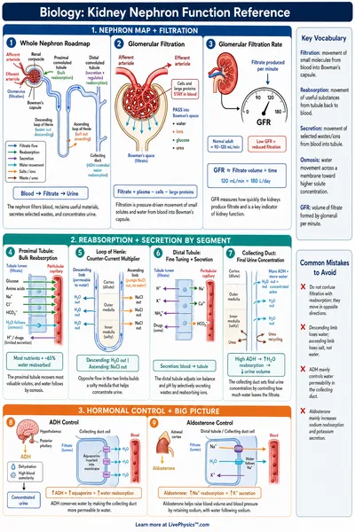 Kidney Nephron Function Reference