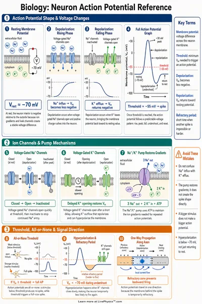 Neuron Action Potential Reference