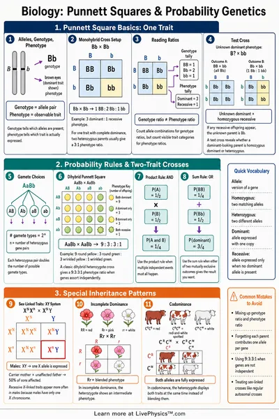 Punnett Squares & Probability Genetics
