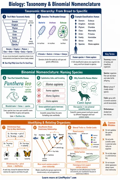 Taxonomy & Binomial Nomenclature