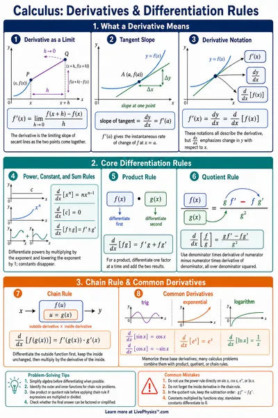 Derivatives & Differentiation Rules