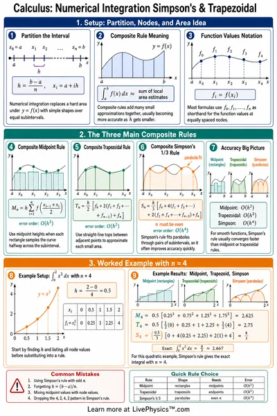 Numerical Integration Simpson's & Trapezoidal