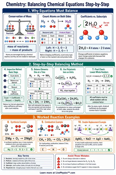 Balancing Chemical Equations Step-by-Step