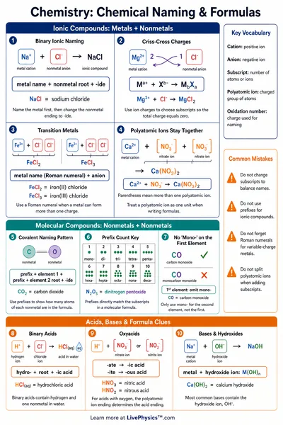 Chemical Naming & Formulas