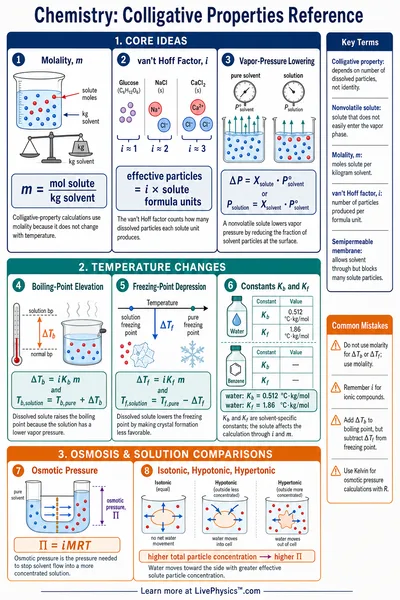 Colligative Properties Reference