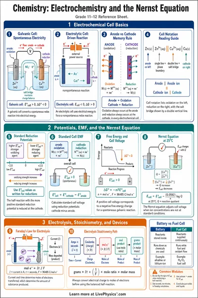 Electrochemistry and the Nernst Equation
