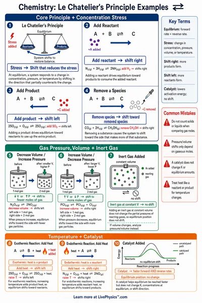 Le Chatelier's Principle Examples