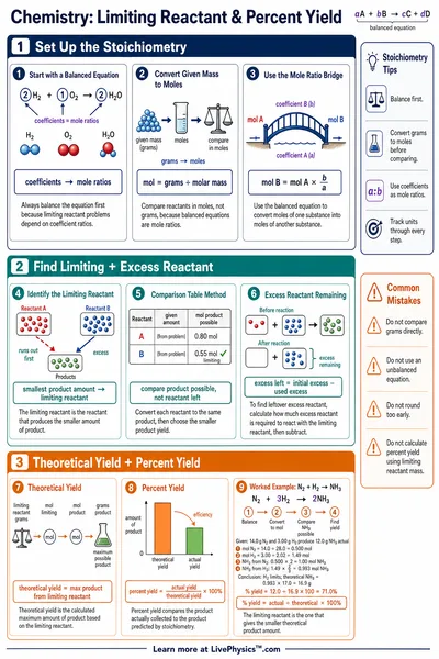 Limiting Reactant & Percent Yield