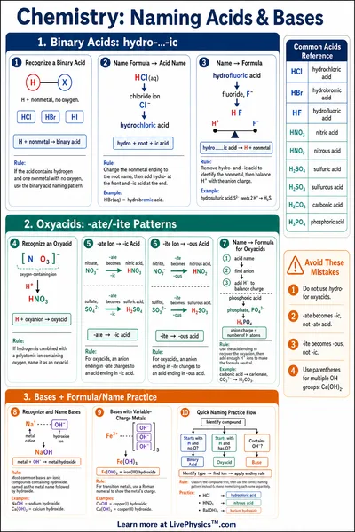 Naming Acids & Bases