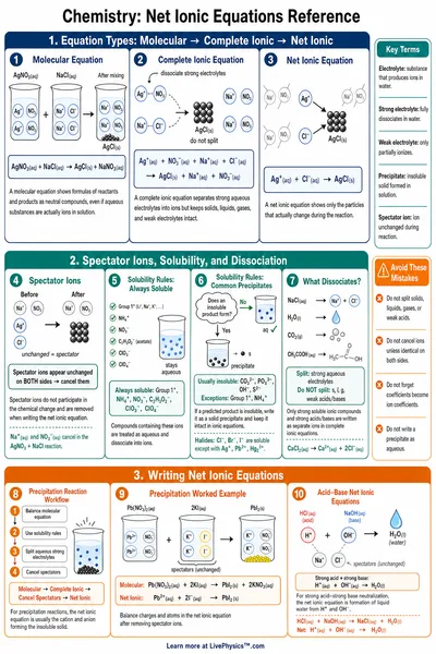 Net Ionic Equations Reference