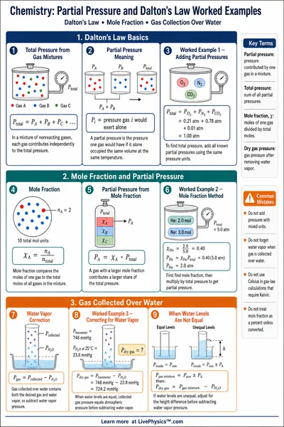 Partial Pressure and Dalton's Law Worked Examples