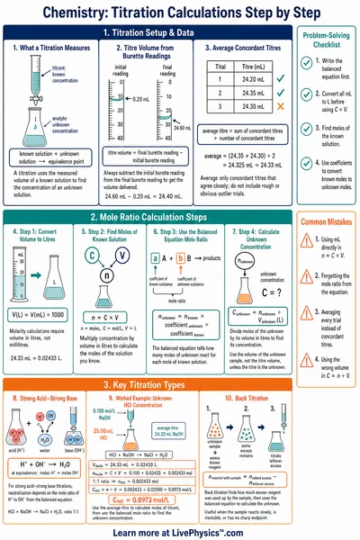 Titration Calculations Step by Step