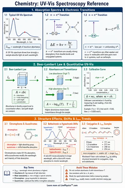 UV-Vis Spectroscopy Reference
