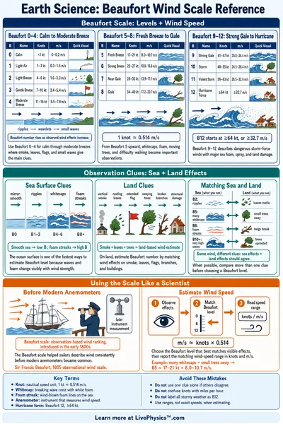 Beaufort Wind Scale Reference