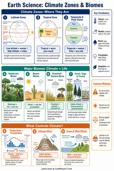 Climate Zones & Biomes