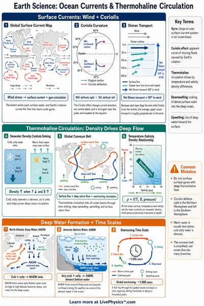 Ocean Currents & Thermohaline Circulation