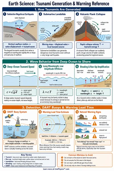 Tsunami Generation & Warning Reference