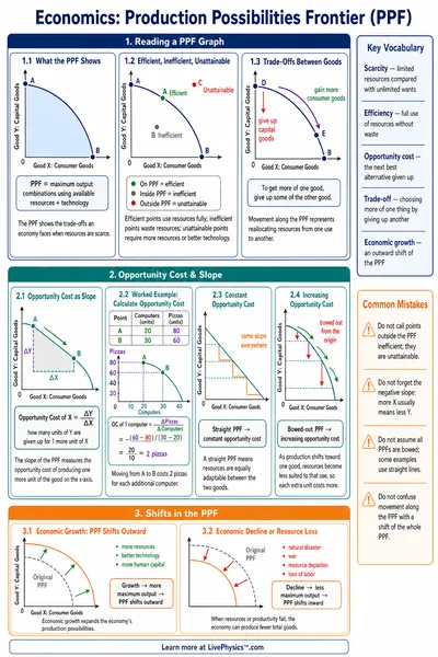 Production Possibilities Frontier (PPF)
