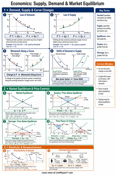 Supply, Demand & Market Equilibrium
