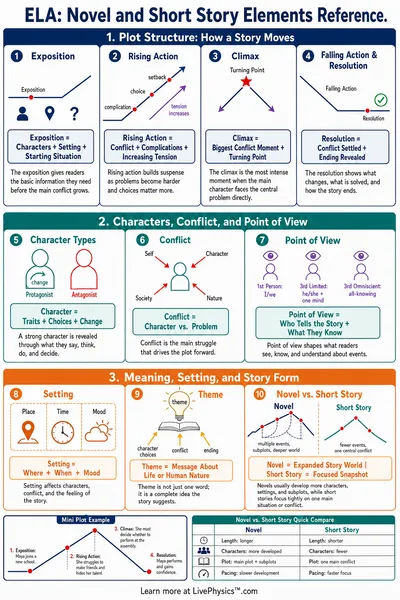 Novel and Short Story Elements Reference