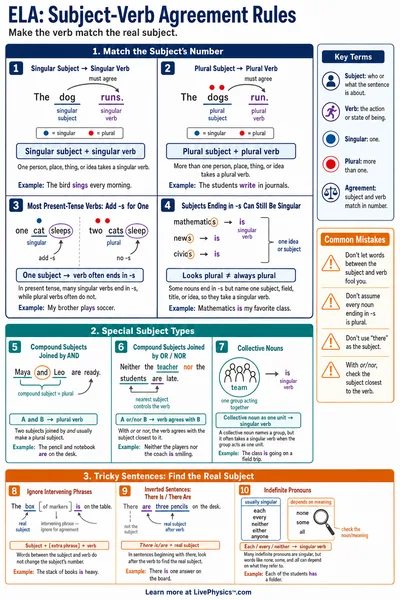 Subject-Verb Agreement Rules