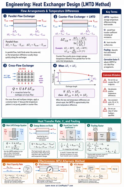 Heat Exchanger Design (LMTD Method)