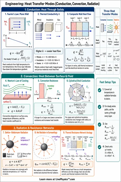 Heat Transfer Modes (Conduction, Convection, Radiation)