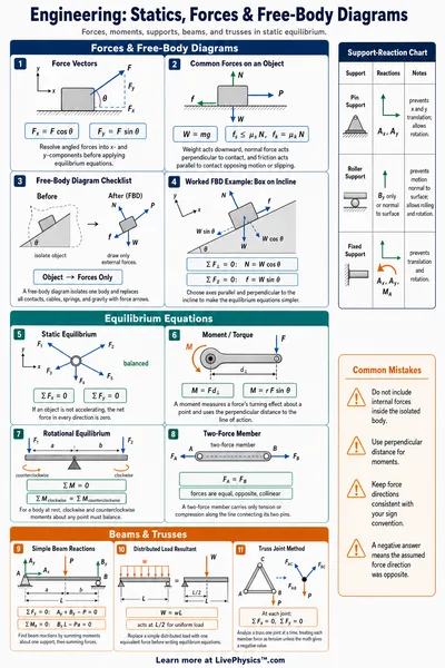 Statics, Forces & Free-Body Diagrams