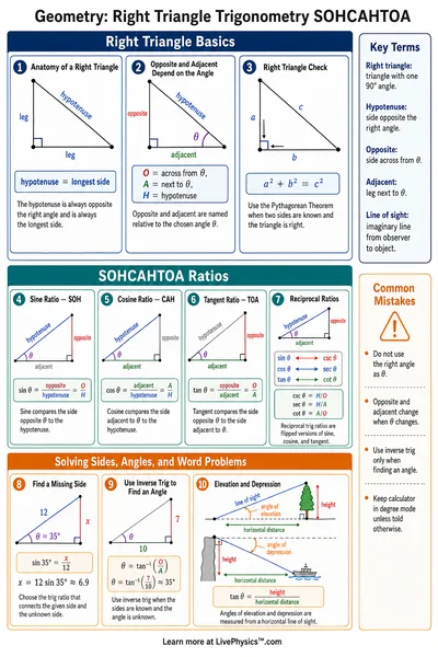 Right Triangle Trigonometry SOHCAHTOA