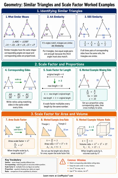 Similar Triangles and Scale Factor Worked Examples