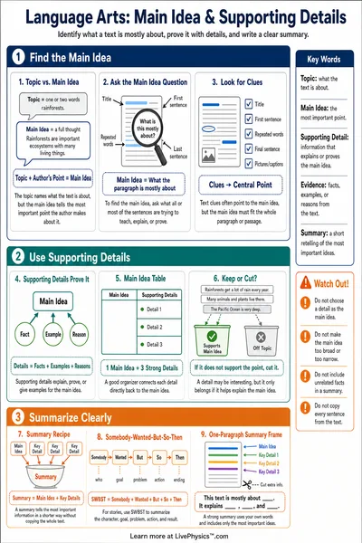 Main Idea & Supporting Details