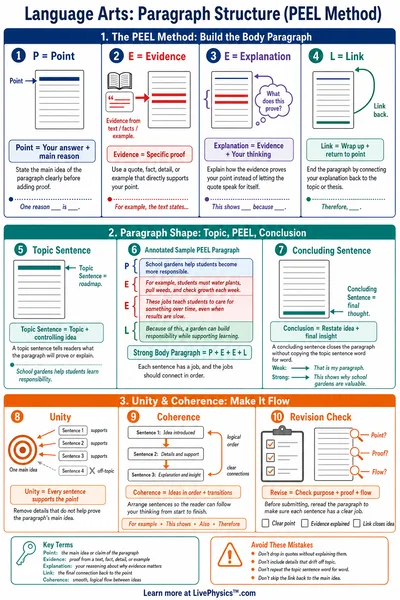 Paragraph Structure (PEEL Method)