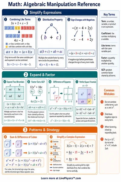 Algebraic Manipulation Reference