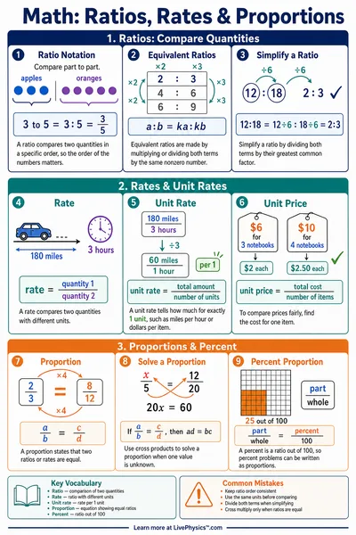 Ratios, Rates & Proportions