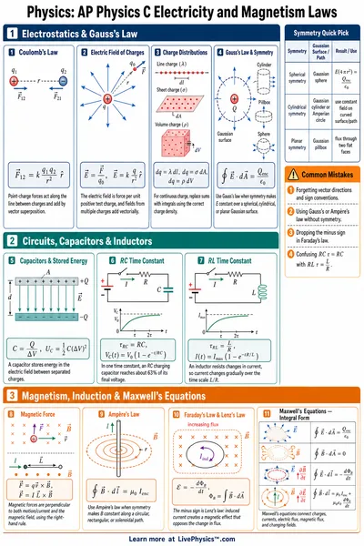 AP Physics C Electricity and Magnetism Laws