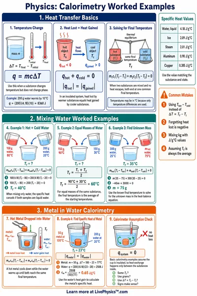 Calorimetry Worked Examples