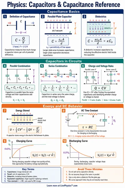 Capacitors & Capacitance Reference