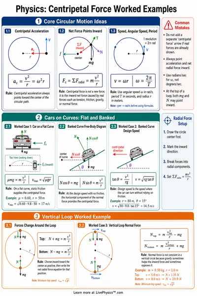 Centripetal Force Worked Examples