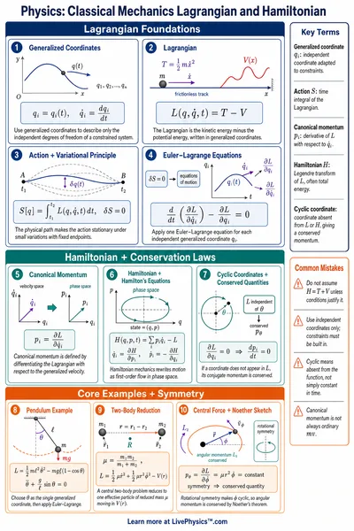 Classical Mechanics Lagrangian and Hamiltonian
