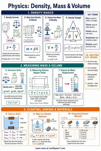 Density, Mass & Volume
