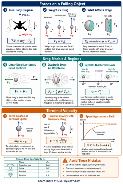 Drag Force & Terminal Velocity