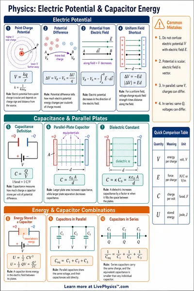 Electric Potential & Capacitor Energy