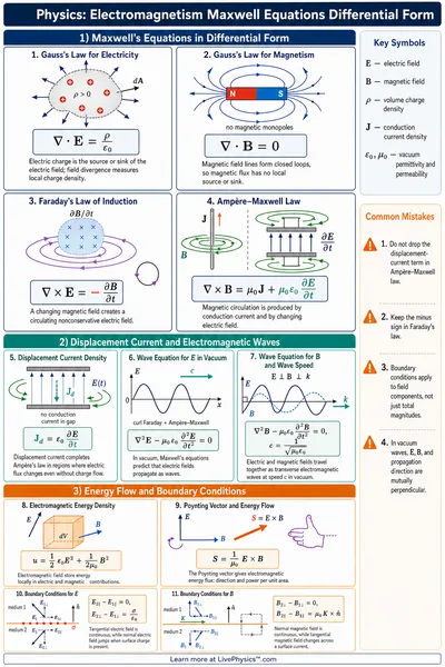 Electromagnetism Maxwell Equations Differential Form