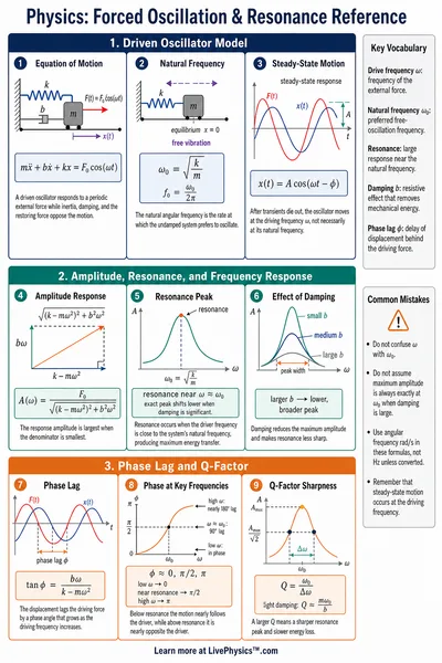 Forced Oscillation & Resonance Reference