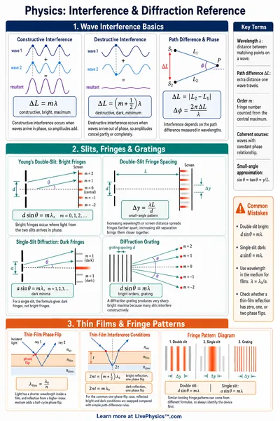 Interference & Diffraction Reference